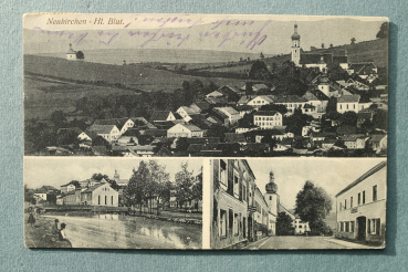 AK Neukirchen Hl Blut / 1917 / Mehrbildkarte / Strassenansicht